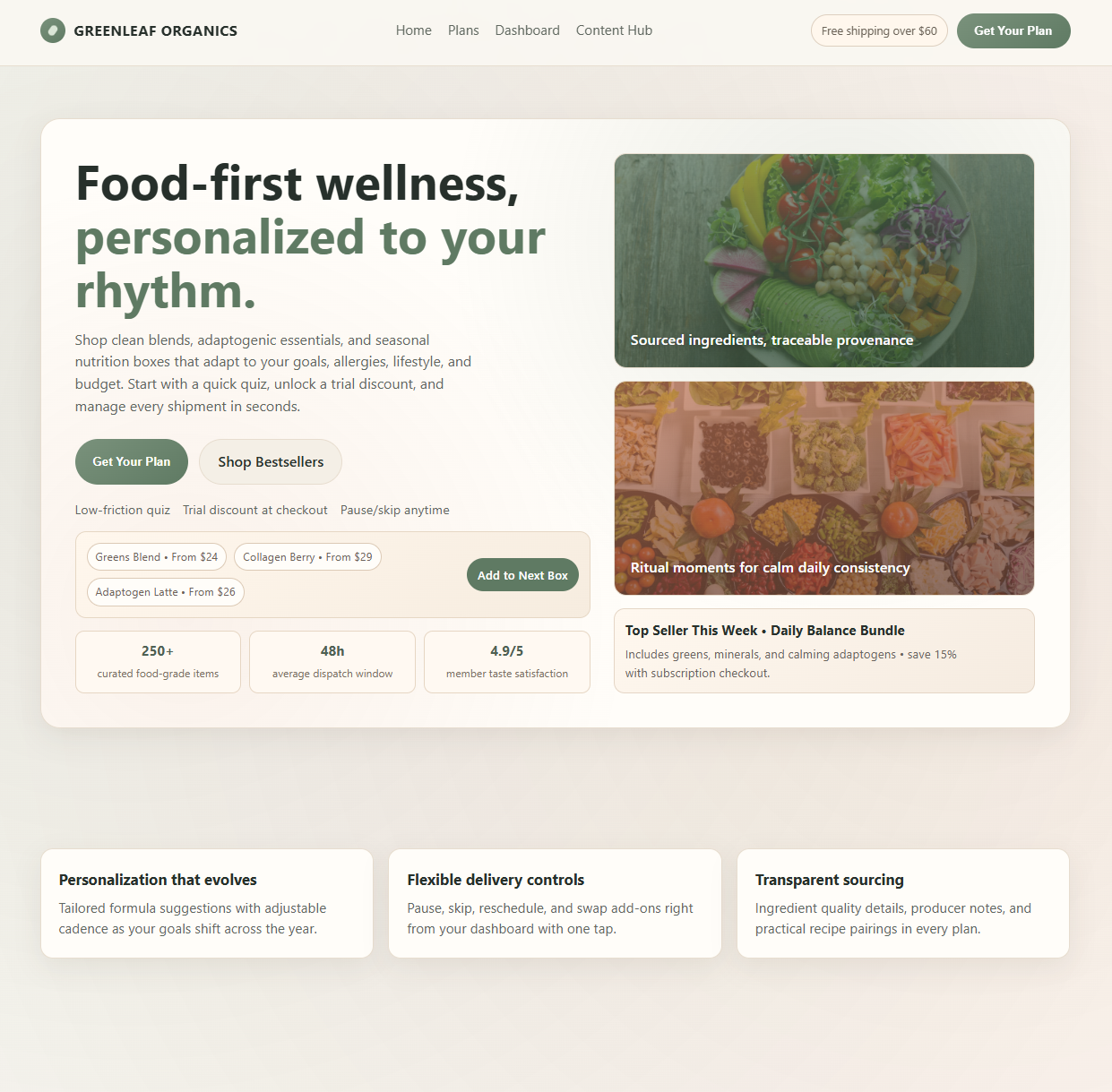 Greenleaf Organics screenshot